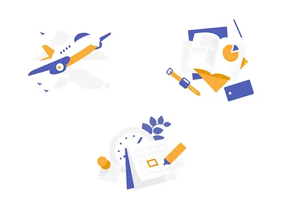 Mini Illustrations flat healthcare icons illustration minimal rewards set shapes