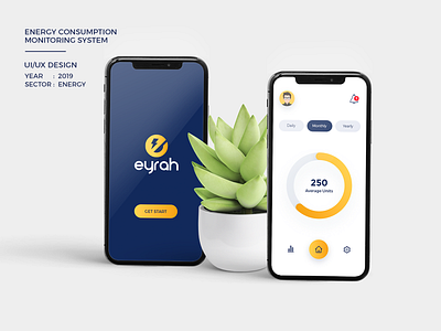 Eyrah Mobile App Design device mockup energy monitoring app eyrah icon design mobile apps mobile mockup mobile ui design mobile website mockup modern ui ui design ui ux design user interface design ux design web design website website design wireframe design