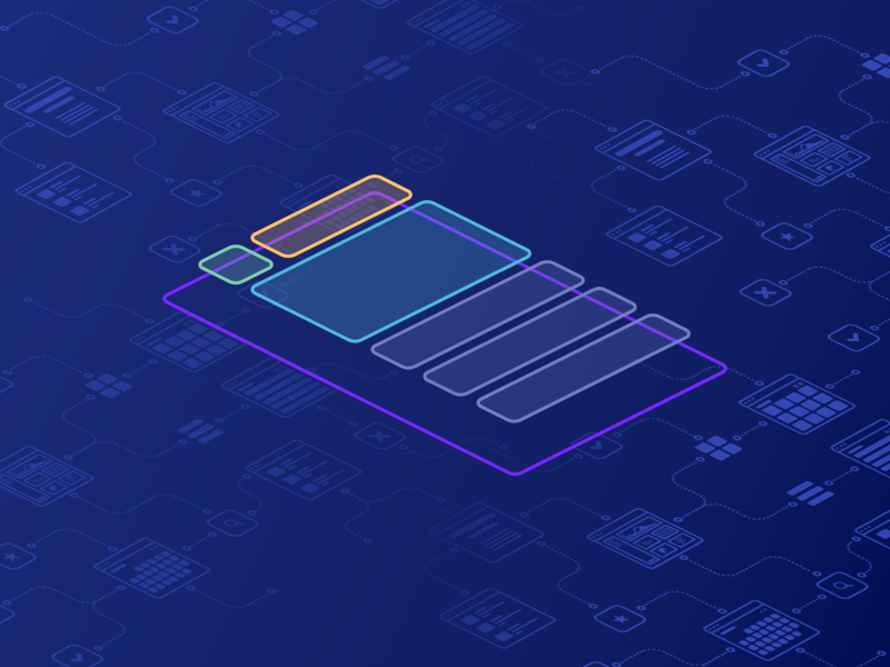 Isometric Card to Row Toggle animation card view cards data table datatable isometric list view pixelgami principle switch switcher toggle