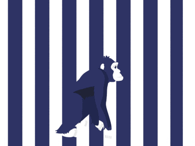 Darwin's Evolution after effects blues characters darwin darwing design designer gif illustartion illustrator negativespace positive negative positivespace space theory video