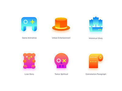 Gradient icon icon ui 图标