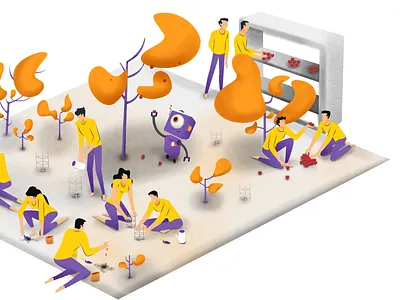 We are makers concept illustration motiondesign