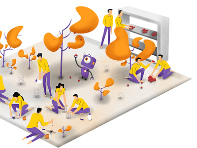 We are makers concept illustration motiondesign