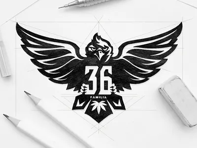 Logo 36 Familia bird design logo logobird logodesign logoprocess logotyper