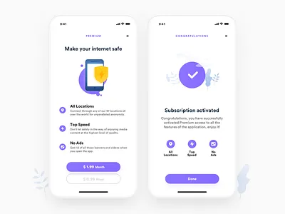 Paywall app color dashboard design icons illustation paywall premium ui