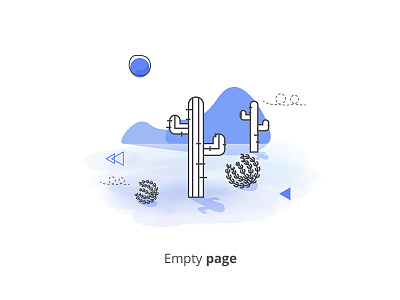 Empty Page Illustartion desert empty page illustration wild west