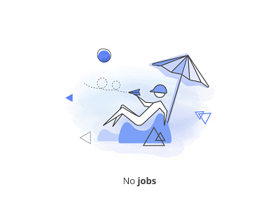 No Jobs Illustration boring illustration job worker