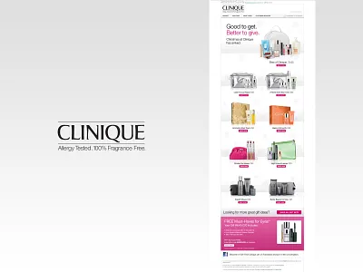 Email Design for Clinique campaigns cosmetics design email email design graphic design web design