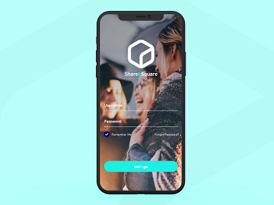 Share & Square – Login branding design digital digital design identity logo mobile ui ux ui design