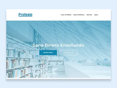 Homepage Design for Profesio dribbble graphic design ui uidesign ux web web site