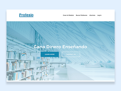 Homepage Design for Profesio dribbble graphic design ui uidesign ux web web site