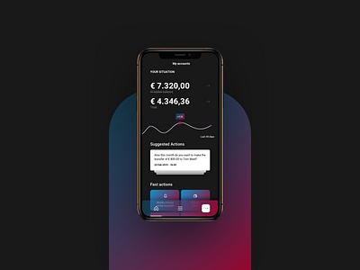 Bank animate app bank chart colors dailyui design gif icons illustration logo minimal ui vector web