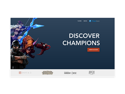 PlayerBase app design web design