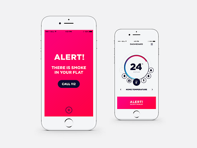 HouseKpr App - Alert screen app app design concept concept app design iphone mockup product product design smart home smart home app ui ui design uid ux ux design