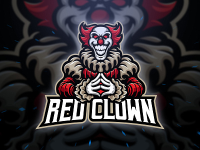 Red Clown Sport And Esport Logo