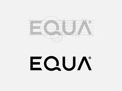 Equa custom logo logodesign type vector