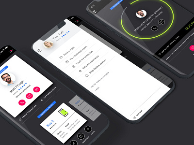 Technician Tracker app dashboard device device repair interface design iphone repair sketch tracker ui ux