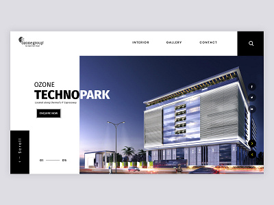 Real Estate Design amenities apartment architecture building dribbble invitation real estate residential ui ux webdesign