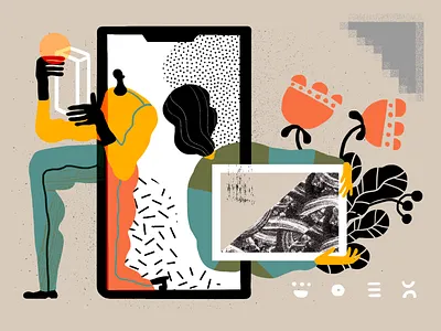 Images in UI Illustration art blog illustration creative design design design studio digital art digital illustration digital painting experimental design graphic design illustration interaction design interface design mobile ui user experience ux web