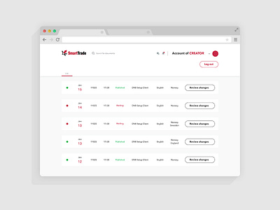 Publication list crm crm software list page list ui main menu publication software software design typography ui ux design uidesign webdesign