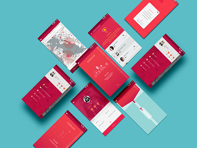 Blood Donation App design mobile app design ui ui ux design