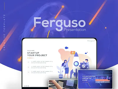 Ferguso - Creative PowerPoint Template busines design powerpoint powerpoint design powerpoint template presentation presentation design webdesign