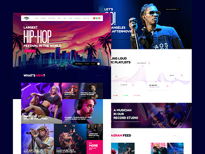 Rolling Loud Design app branding design entertainment illustration logo typography ui ux web website wordpress