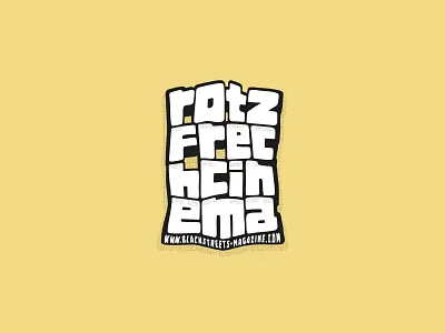 ROTZFRECH CINEMA customtype lettering rotzfrech rotzfrechcinema type typography