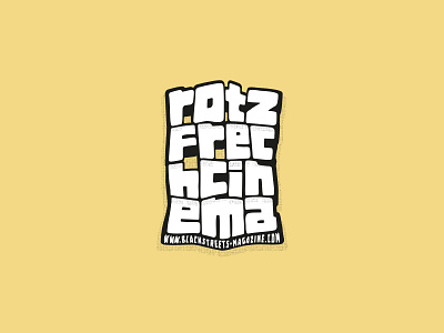 ROTZFRECH CINEMA customtype lettering rotzfrech rotzfrechcinema type typography