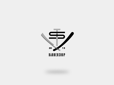 Logo for Sweeney Todd Barbershop branding design illustration logo typography vector