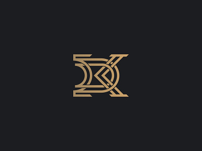 Letter KD Logo black brand branding clever logo design gold gradient icon identity letter lettering logo logo designer logo mark logos minimalist modern smart logo typography vector