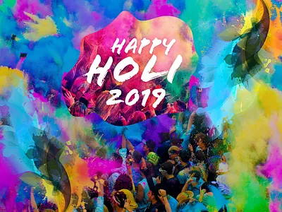 Happy Holi – Splash of Colors & Joy! celebration poster color splash art colorful graphic design cultural design inspiration dribbble festival shot festival of colors festive greeting design happy holi holi celebration holi festival design holi illustration holiday vibes indian festival ui joyful branding vibrant poster design