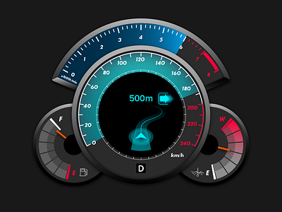 A car dashboard daily ui
