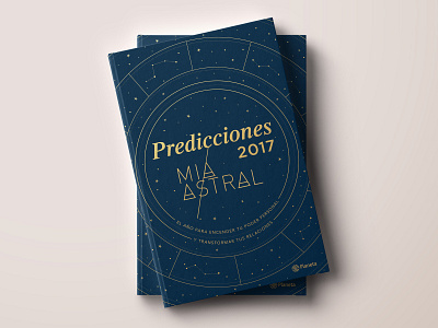 Predicciones 2017 / book cover astrology book art cover book editorial design print design