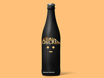 Chicken beer illustration satire