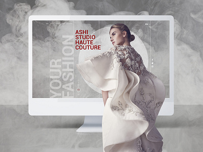 Personal website for fashion designer adaptive adobe app design designer dress dribbble exclusive fashion graphic interface landing landing page photo smoke tailoring ui ux web website