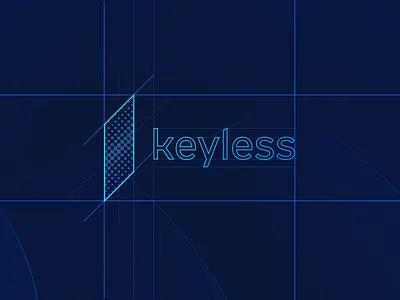 Keyless logo [GRID] aiste authentication biometric biometrics brand identity brand identity design brand identity designer brand identity studio branding branding studio fintech fintech app fintech branding studio neobank security security app smart by design technology