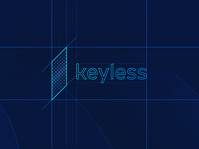 Keyless logo [GRID] aiste authentication biometric biometrics brand identity brand identity design brand identity designer brand identity studio branding branding studio fintech fintech app fintech branding studio neobank security security app smart by design technology