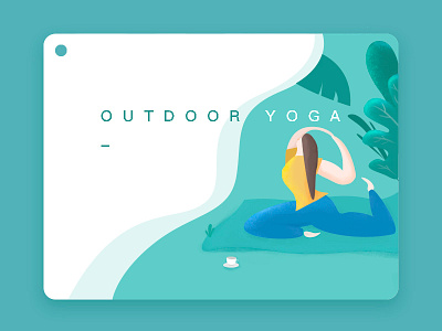 Yoga illustration photoshop