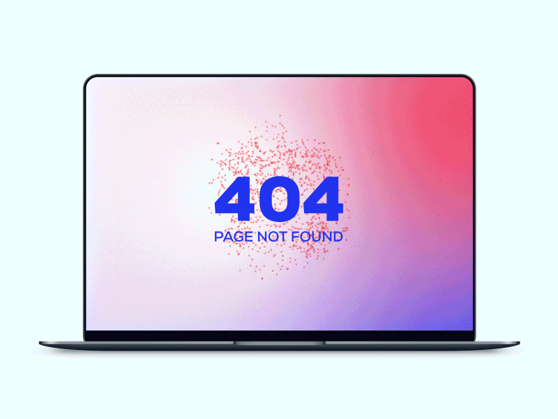 ERROR 404 404 error 404 error page 404 page abstract abstract art animation blue dailyui dailyui 008 design geometric design geometry minimalist simple