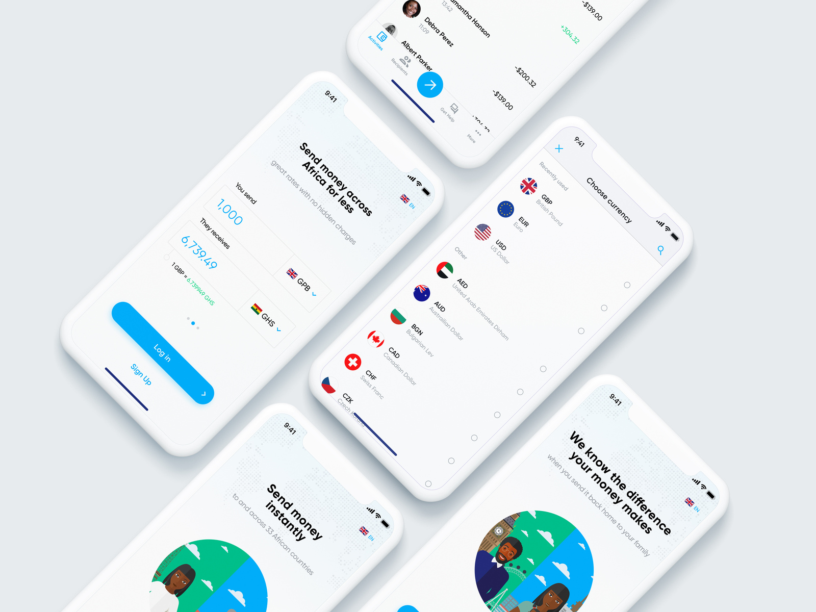 Example of Ecobank - Rapid Transfer App