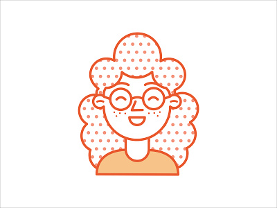 happy girl character design illustration minimal vector