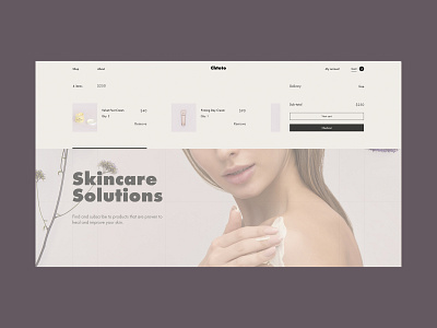Ss Cart branding concept design fashion grid interface shop typography ui ux web website
