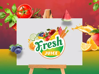 Fresh Juice Protein Logo add branding design dribbble fresh fruits graphic illustration inspiration juice juice bar logo ui ux design ux vector vegetable website design