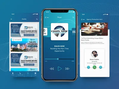 Equis Financial android app blue business finance finance app financial ios mobile player