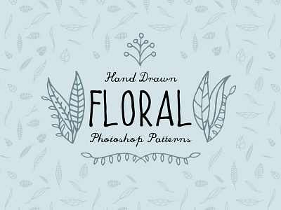 Hand Drawn Floral Photoshop Patterns background floral hand drawn patterns photoshop seamless