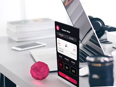 Hawaijahaz 3d 3d 3dmax airplane blender hawaijahaz maya mobile app mobile application red red and black sketchapp ui uiux design user experience user interfaces