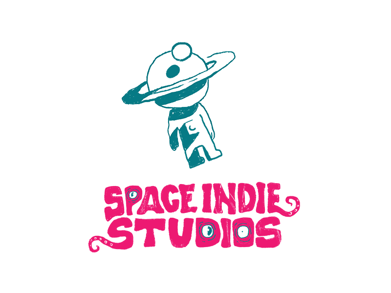 Indie Astronaut 2d animation characterdesign design frame animation frame by frame gif gif animation gif art illustration logo logo 2d logo deisgn minimal photoshop space