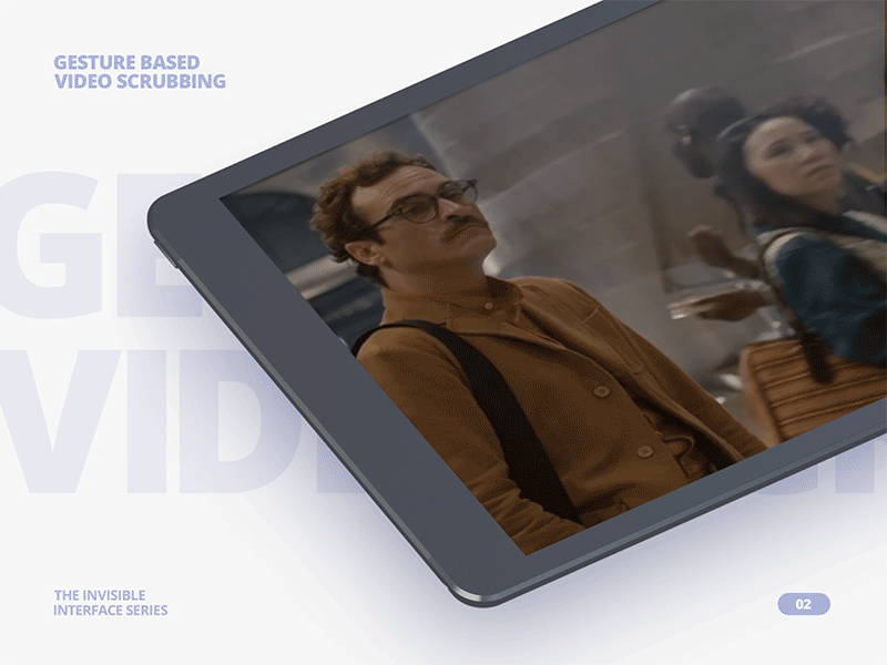 Gesture Based Video Scrubbing interaction design ui ux