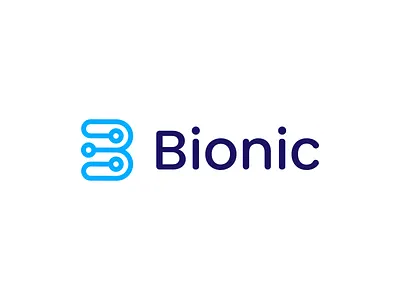 Bionic b icon b logo b mark bionic bionics blue blue logo branding clever logo colorful design icon identity logo logo design logo designer logo icon logotype smart logo smart logos